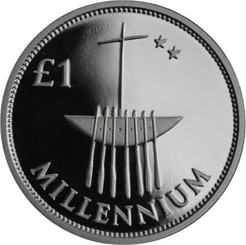 Irland-1 Pfund-2000-PP-Millennium-Etui