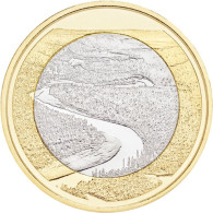 Finnland 5 Euro 2018 bfr. Landschaften-Serie - Oulankajoki Muenzen 