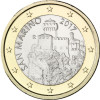 San Marino 1 Euro-Kursmünze 2017  2. Turm - La Cesta - Neues Motiv