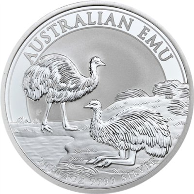 1 Oz Silber 2020 Laufvogel Emu