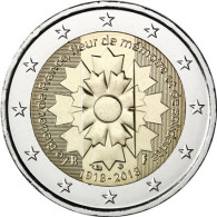 Frankreich 2 Euro Gedenkmünzen 2018 Kornblume 