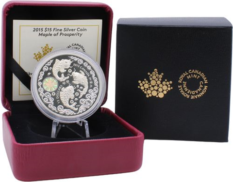 Kanada-15 Dollar-2015-AGpp-Maple of Prosperity-RS