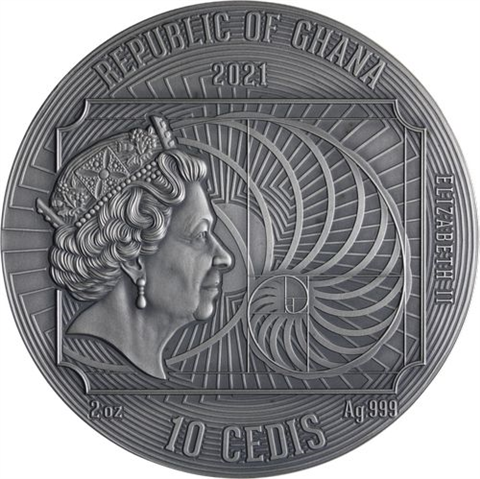 Ghana-Albrecht Dürer-10 Cedis-2021-AG-Etui