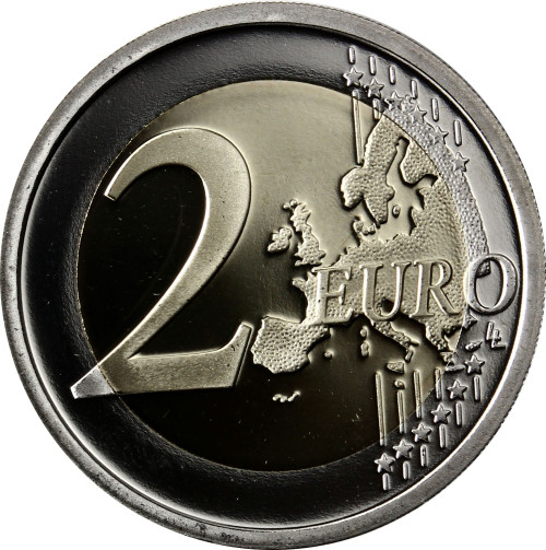 Zypern 2 Euro Flagge