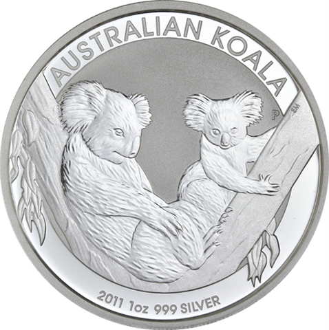 Australien-1Dollar-2011-Silbermünze-1Oz-Koala-RS