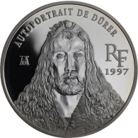 Frankreich-1,5 Euro 10 Francs-1997-AGpp-Albrecht Dürer-RS