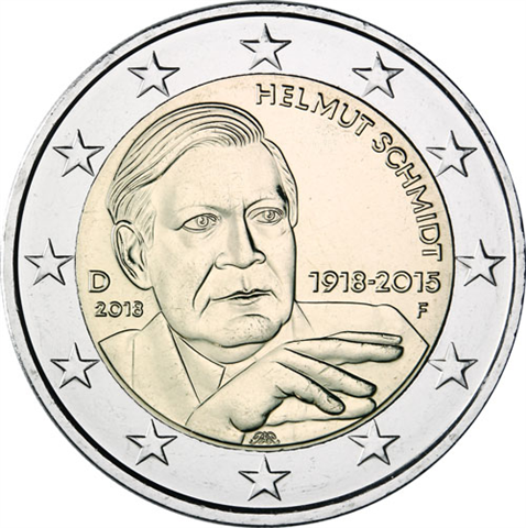 Deutschland-2Euro-2018-Helmut-Schmidt-Münzzeichen-F-RS