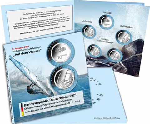 Deutschland-5-x-10-Euro-2021-Auf-dem-Wasser-im-Folder-II