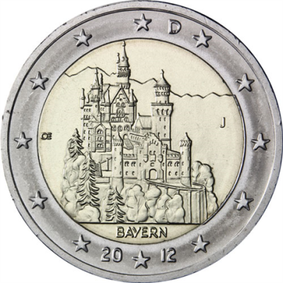 Deutschland-2-Euro-2012-Schloss-Neuschwanstein-J