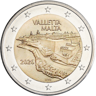 Malta-2Euro-2026-bfr-Stadtmauern-Valletta-RS