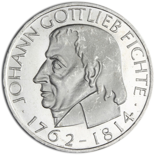 Deutschland 5 DM 1964 Stgl. Johann Gottlieb Fichte in Münzkapsel