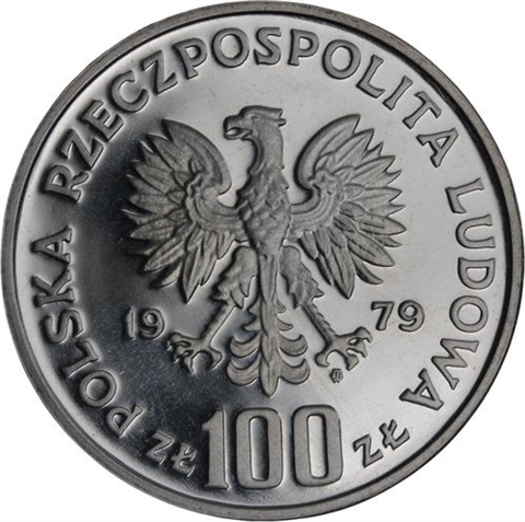 Polen-100 Zlotych-1979-AGpp-PROBE-Henryk Wieniawski-RS