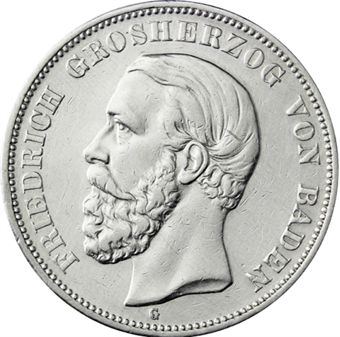 J27-Baden-5Mark-1874-1888-AgSS-FriedrichI-RS