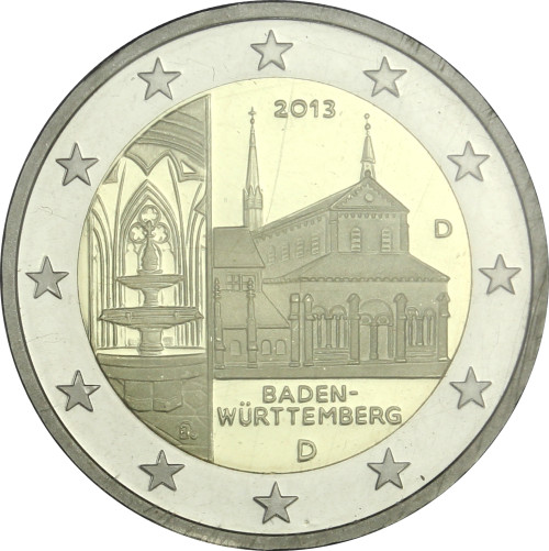 Deutschland 5 x 2 Euro 2013 bfr. Kloster Maulbronn Mzz. A - J