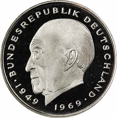 BRD-2DM-1969-1987-PP-Konrad Adenauer-VS