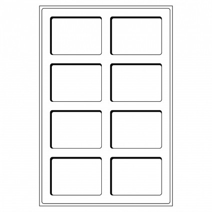 300028 -  Tableaus 8 Faecher bis 64 x 86 mm 2er Set