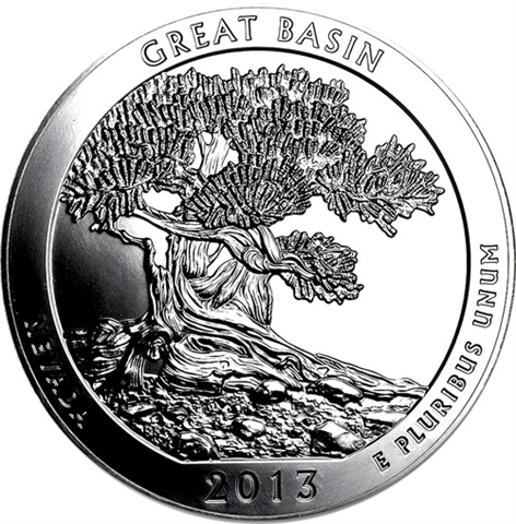 USA-25Cent-2013-AgStgl-5UnzenSilber-GreatBasin-RS