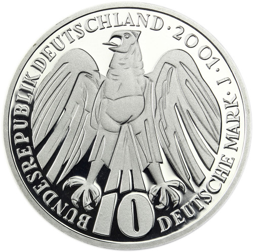Deutschland 10 DM Silber 2001 PP Bundesverfassungsgericht komplett Mzz. A bis J