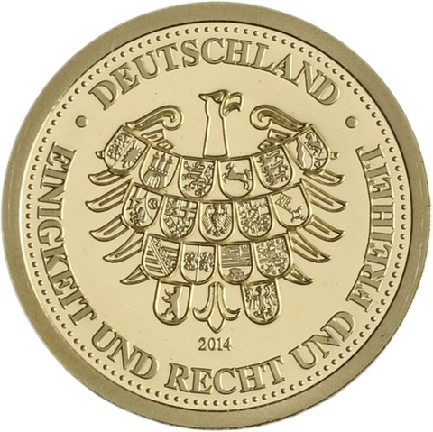 Set I+II Silber-Gold-Gedenkprägungen-der-Nationalmanschaft-2014