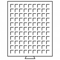 333127 -  Münzbox MB mit eckigen Einteilungen rauchfarben 