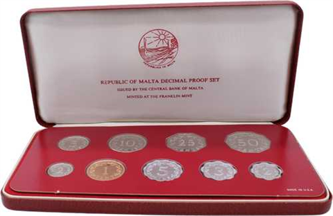 Malta-10,93 Mils-1977-PP-KMS-Etui