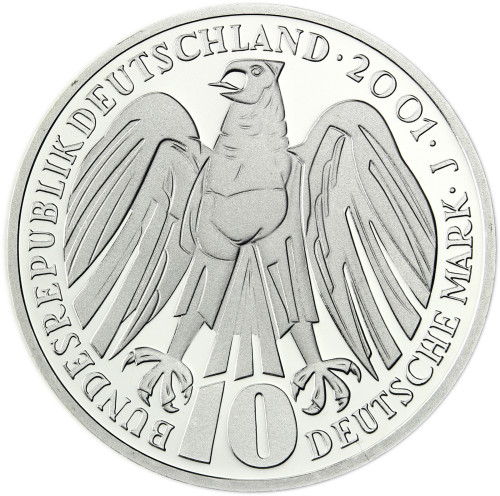 Deutschland 10 DM Silber 2001 Stgl. 50 Jahre Bundesverfassungsgericht