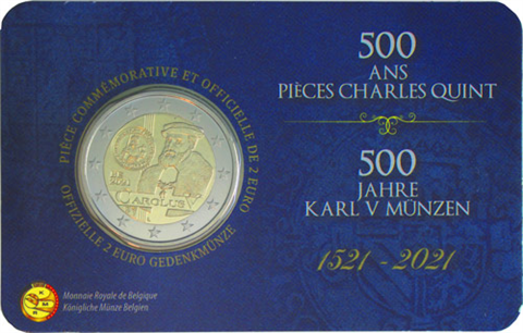 Belgien-2Euro-2021-stgl-Karlsgulden-Coincard-Rückseite