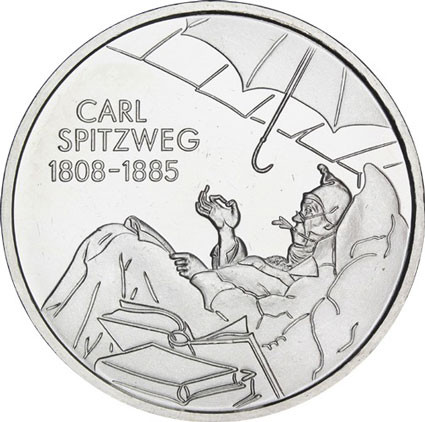 Deutschland 10 Euro 2008 stgl. 200. Geburtstag Carl Spitzweg