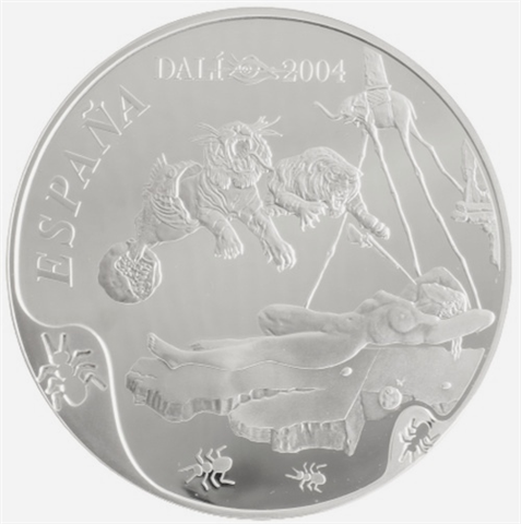 Spanien-50Euro-2004-AgPP-SalvadorDali-Etui1
