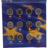 Mix-12x1Euro-5xQuarter Dollar-The 50 State Quarter and Euro Collection-RS