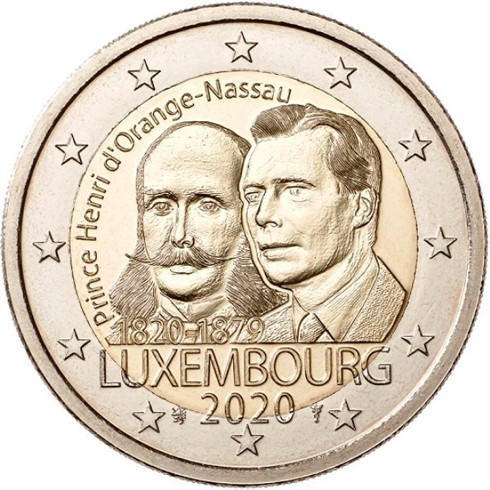 Luxemburg 2 Euro 2020 Henri von Oranie-Nassau