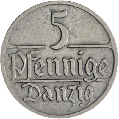 Danzig-5 Pfennig-1923-1928-VS