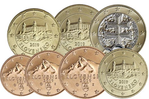 Slowakei-1-Cent-1-Euro-2019-Kursmünzen-1
