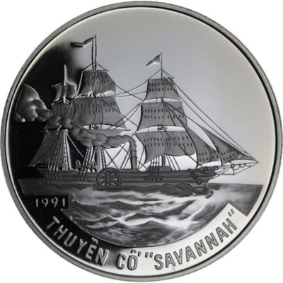 Vietnam-100 Döng-1991-AGpp-Schiff Savannah-RS