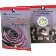 Belgien 2 Euro 2011 Weltfrauentag Blister