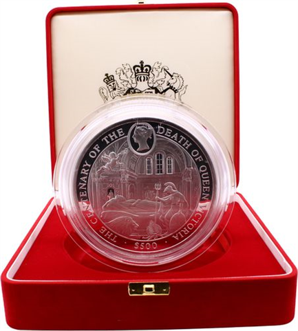 Sierra Leone-500 Dollar-2001-AGpp-Death Queen Victoria-Etui