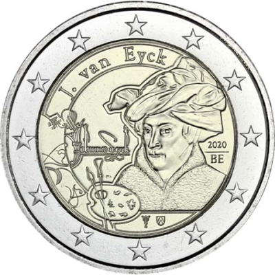 Belgien-2-Euro-2020-Jan-Van-Eyck-I