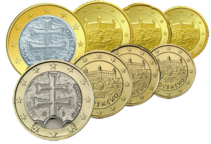 Slowakei Kombi Angebot 10- und 20- und 50 Cent  und 1 Euro 
