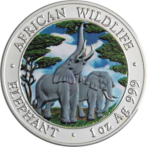 Sambia-5000Kwacha-2003-AGstgl-Elefant-Farbe-RS