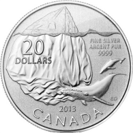 Kanada 20 Dollars 2013 stgl. Eisberg -I