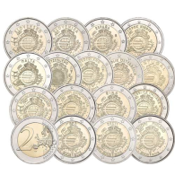 2-Euromünzen-Bargeld-Satz