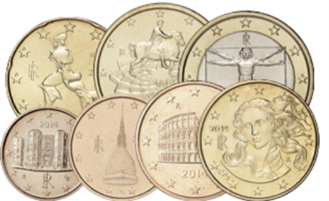 Italien-1,88Euro-2014-1-cent-1-euro-kleinmuenzensatz-RS