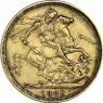 1 Sovereign Victoria mit Krone Jubilee Head 1887 - 1893 VS