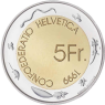 Schweiz-5Franken-1999-PP-FeteVignerons-WinzerfestVevey-vs