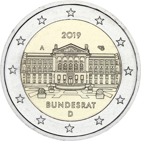Deutschland-2-Euro-2019-Bundesrat-A