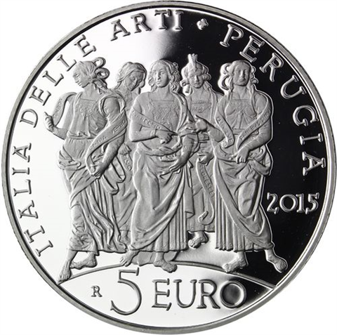 Italien 5 Euro 2015 PP Perugia III