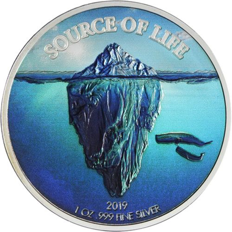 Benin-1000Francs-2019-AGpl-SourceOfLife-Farbe-Etui
