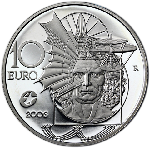 Italien-10-Euro-2006-PP-Leonaro-da-Vinci-I