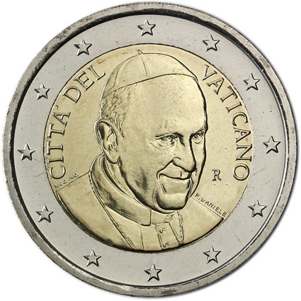 Vatikan 2 Euro Papst Franziskus Jahrgang Historia Wahl 