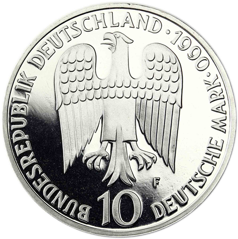 Deutschland 10 DM Silber 1990 PP Kaiser Friedrich I. Barbarossa I